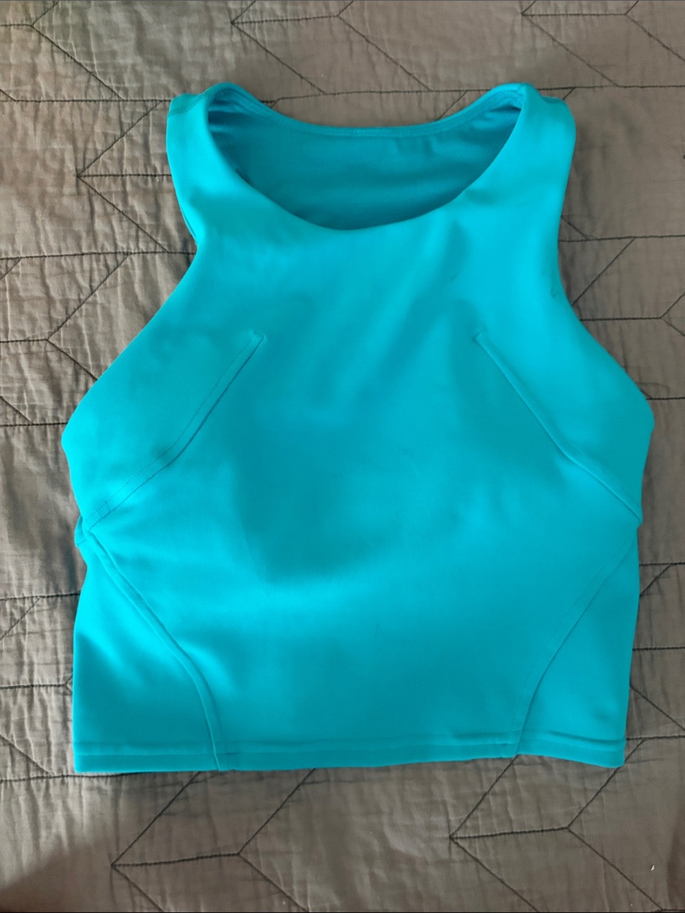 lululemon athletica Turquoise Racerback Crop Top
